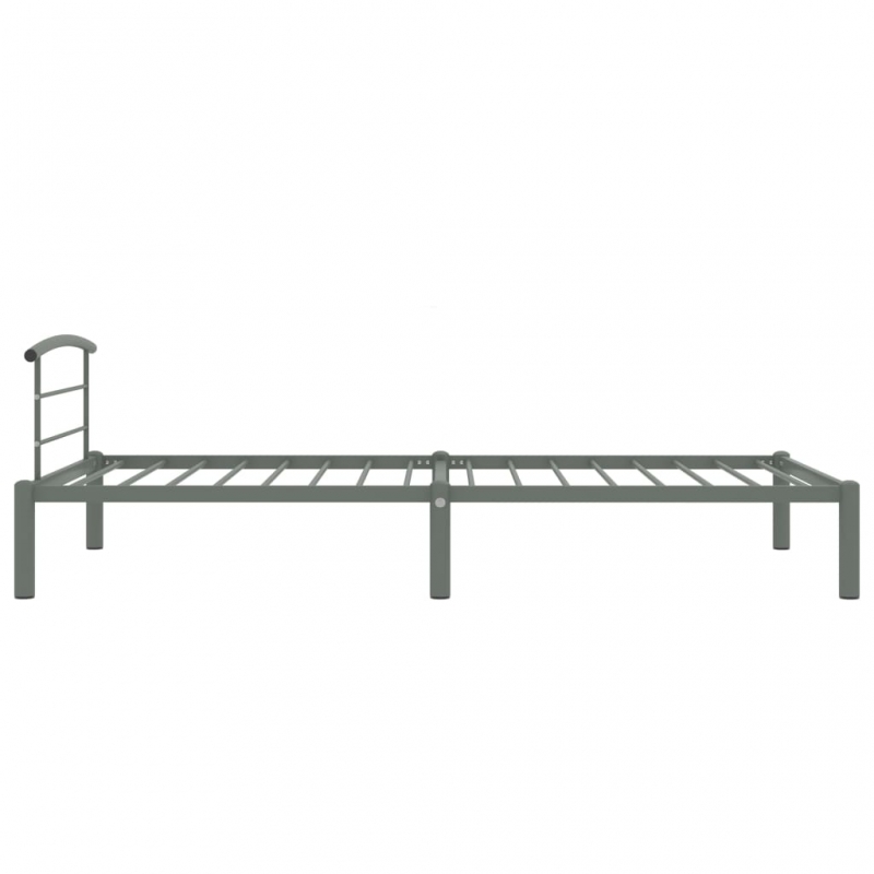 Bettgestell Grau Metall 100x200 cm