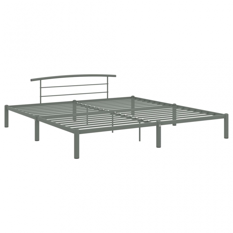Bettgestell Grau Metall 200x200 cm