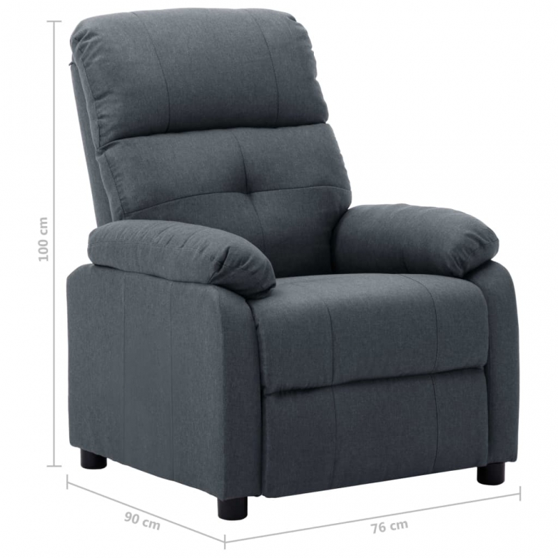 Relaxsessel Hellgrau Stoff