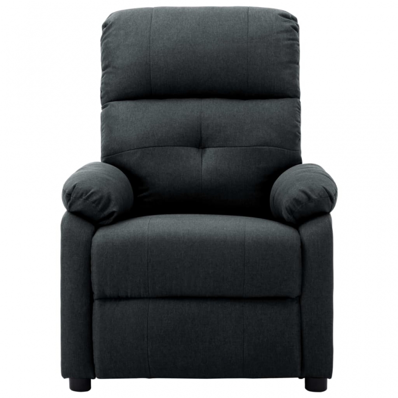 Massagesessel Dunkelgrau Stoff