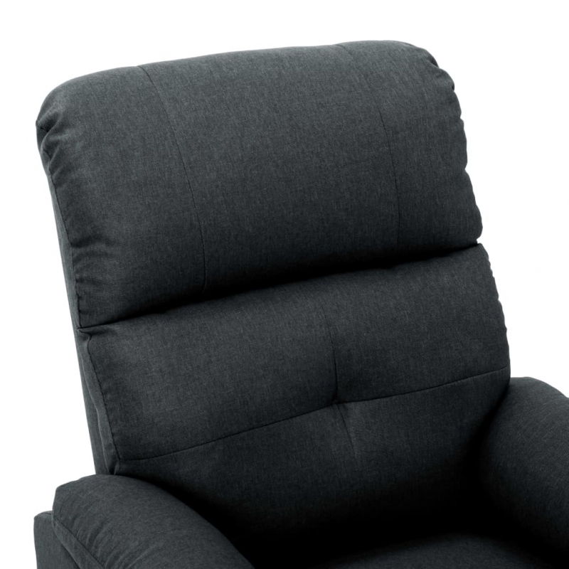 Massagesessel Dunkelgrau Stoff