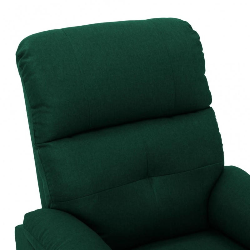 Massagesessel Dunkelgrün Stoff