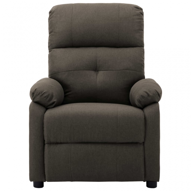 Massagesessel Taupe Stoff