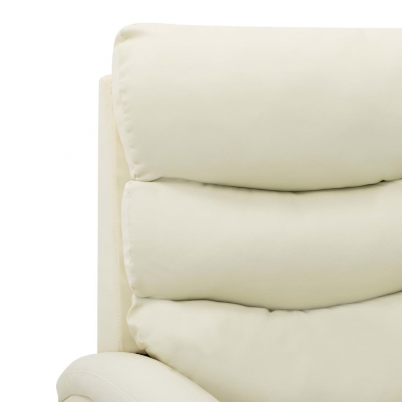 Relaxsessel Creme Kunstleder