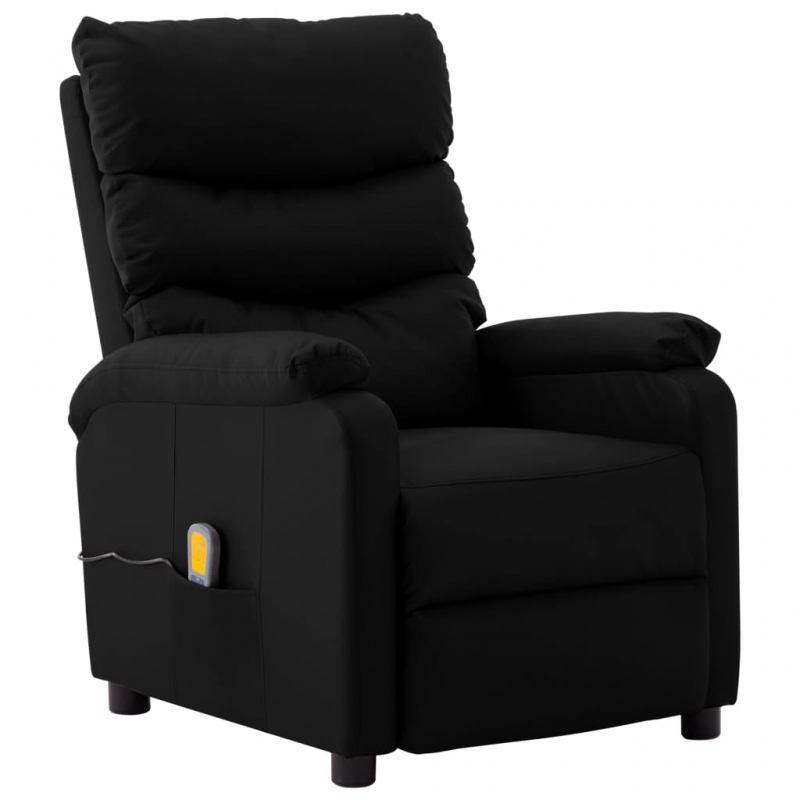 Massagesessel Schwarz Kunstleder