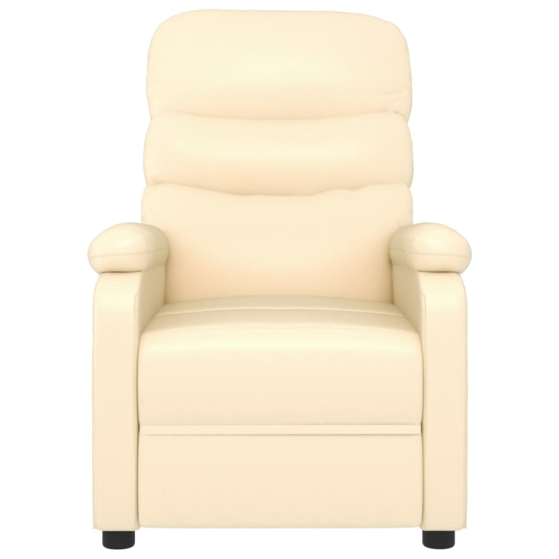 Massagesessel Creme Kunstleder