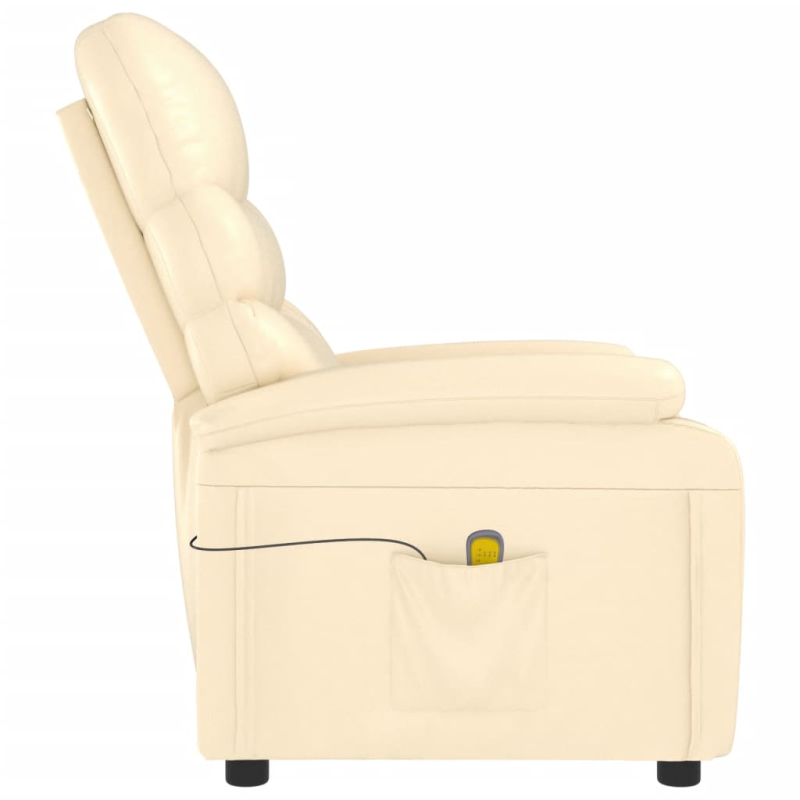 Massagesessel Creme Kunstleder