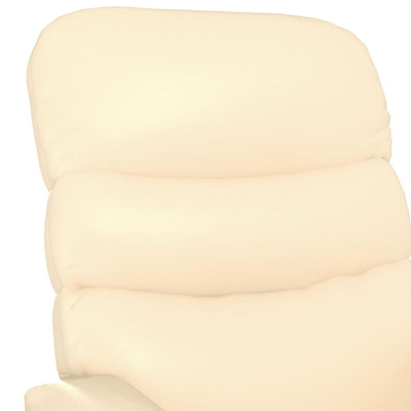 Massagesessel Creme Kunstleder