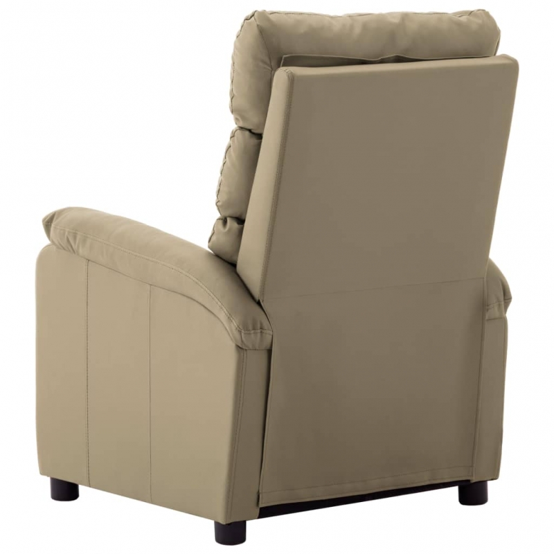 Massagesessel Cappuccino-Braun Kunstleder