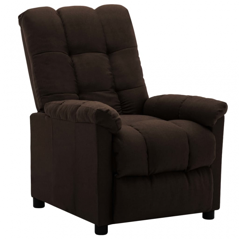 Relaxsessel Dunkelbraun Stoff