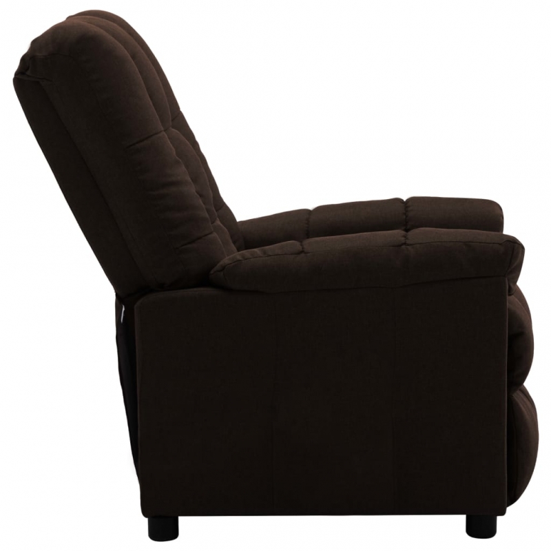 Relaxsessel Dunkelbraun Stoff