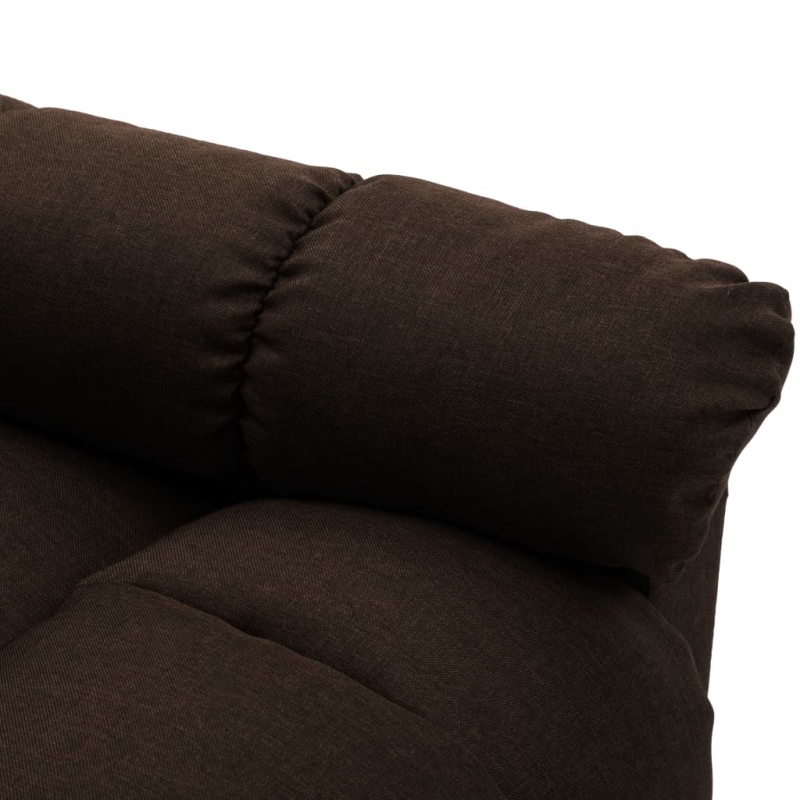 Relaxsessel Dunkelbraun Stoff