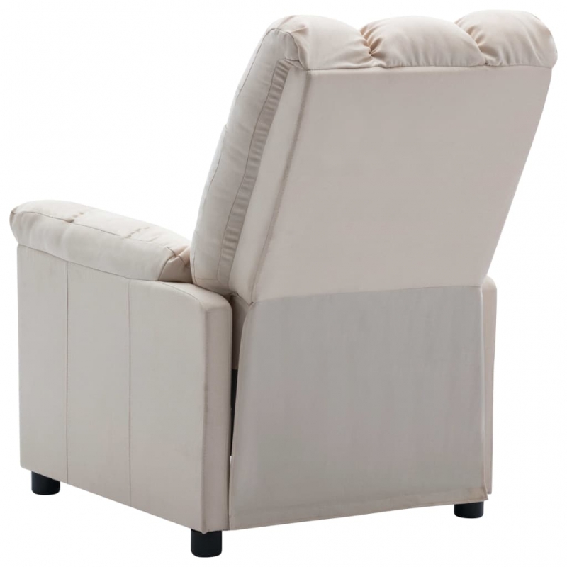 Relaxsessel Creme Stoff