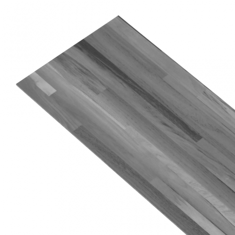 PVC-Laminat-Dielen 5,02 m² 2 mm Selbstklebend Gestreift Grau