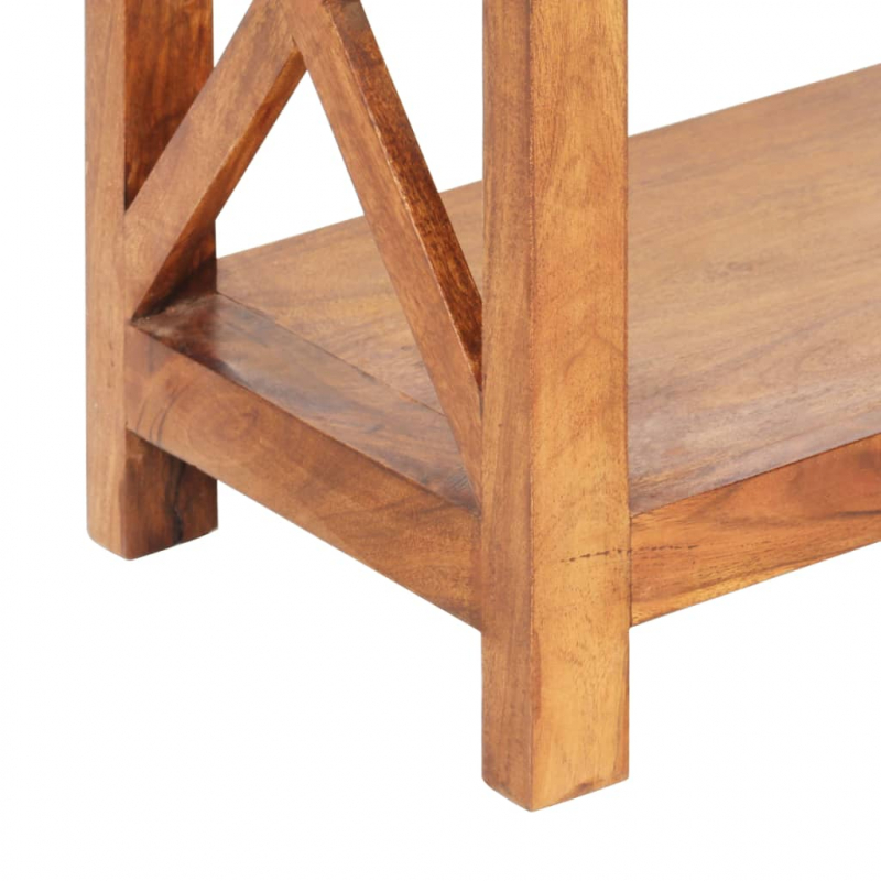 Bücherregal 60x30x160 cm Massivholz mit Honigfarbenem Finish