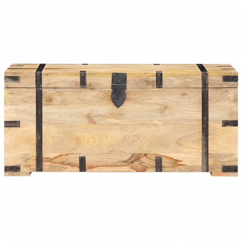 Truhe 90x40x40 cm Mango Massivholz