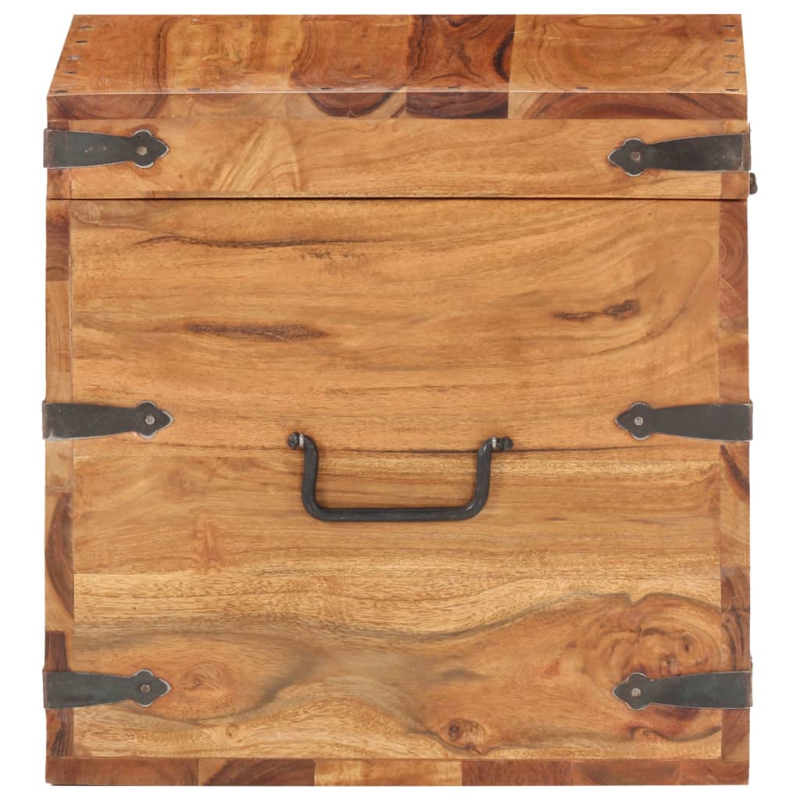 Truhe 40x40x40 cm Akazie Massivholz