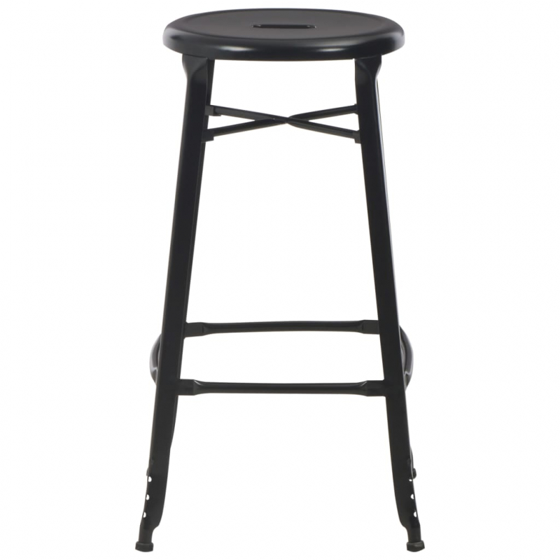 Barhocker 6 Stk. Schwarz Stahl