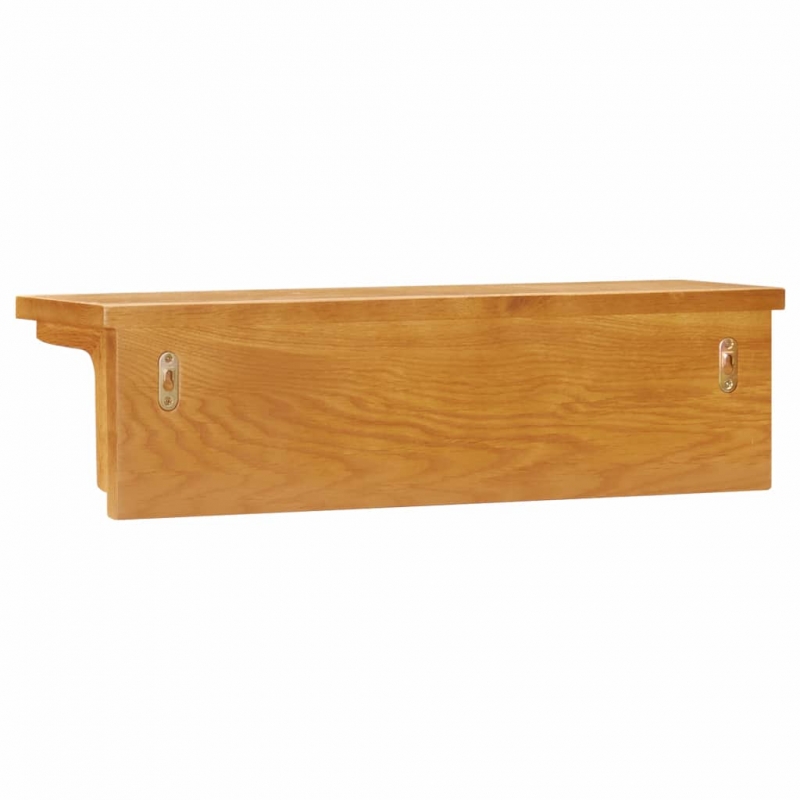 Wandgarderobe 60x16x16 cm Massivholz Eiche