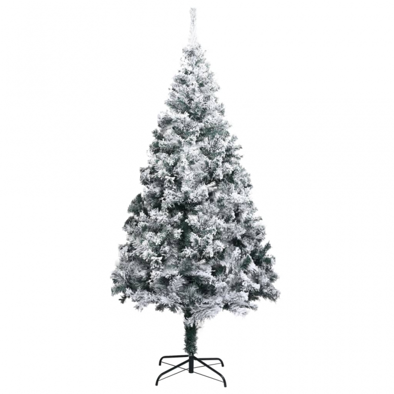 Künstlicher Weihnachtsbaum mit Schnee Grün 180 cm PVC