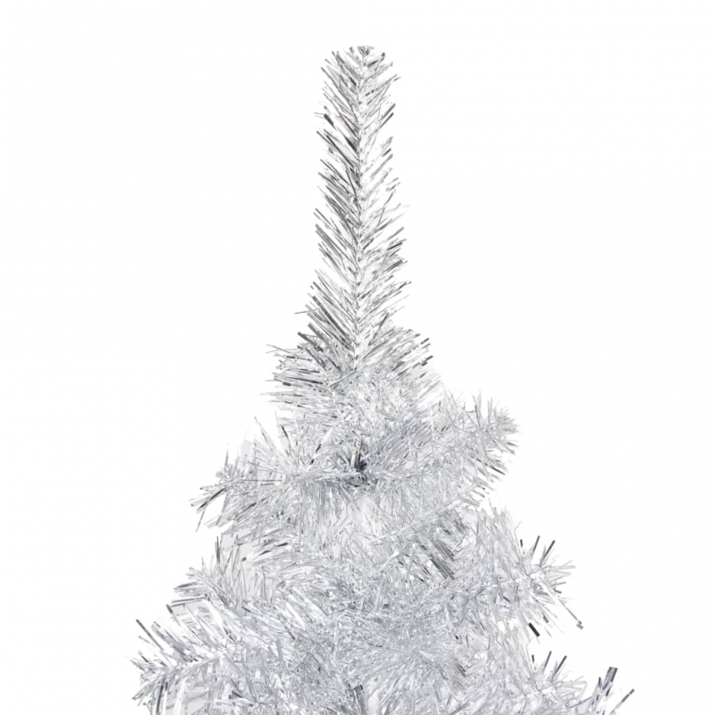 Künstlicher Weihnachtsbaum mit Ständer Silber 150 cm PET