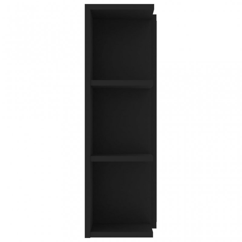 Bad-Spiegelschrank Schwarz 80x20,5x64 cm Holzwerkstoff