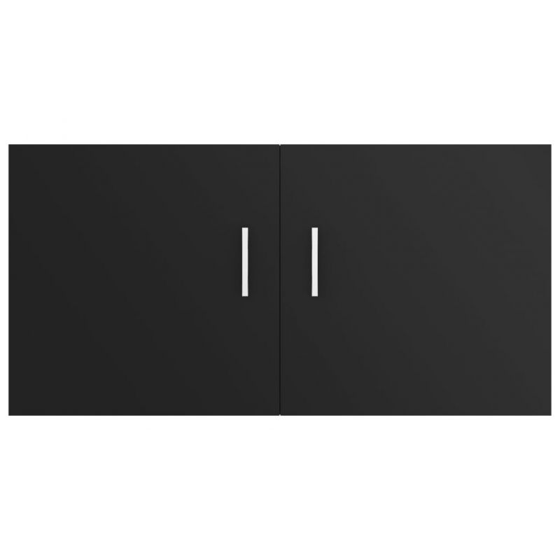 Wandschrank Schwarz 80 x 39 x 40 cm Holzwerkstoff