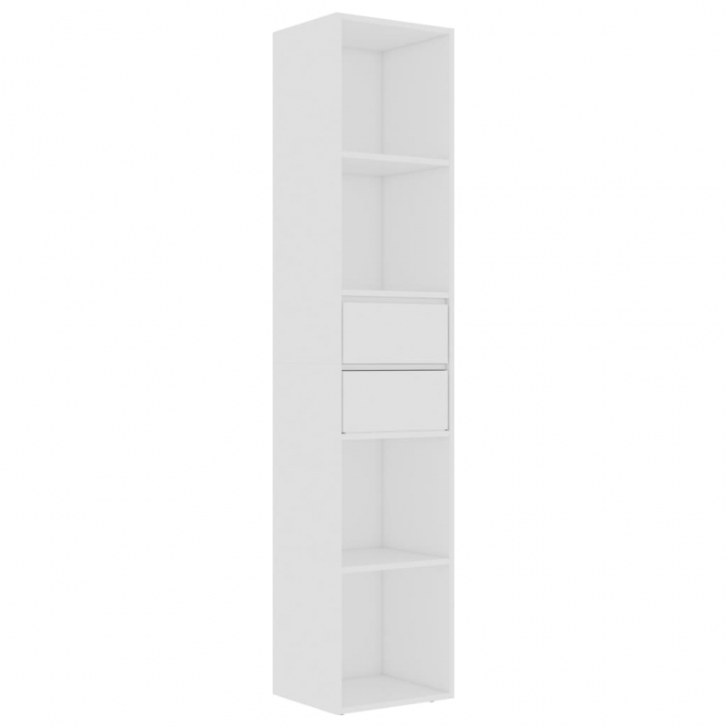 Bücherregal Weiß 36x30x171 cm Holzwerkstoff