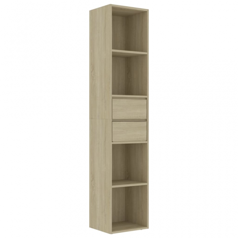 Bücherregal Sonoma-Eiche 36x30x171 cm Holzwerkstoff