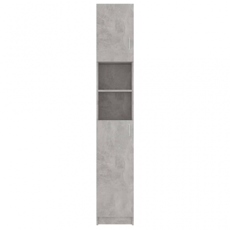 Badezimmerschrank Betongrau 32x25,5x190 cm Holzwerkstoff