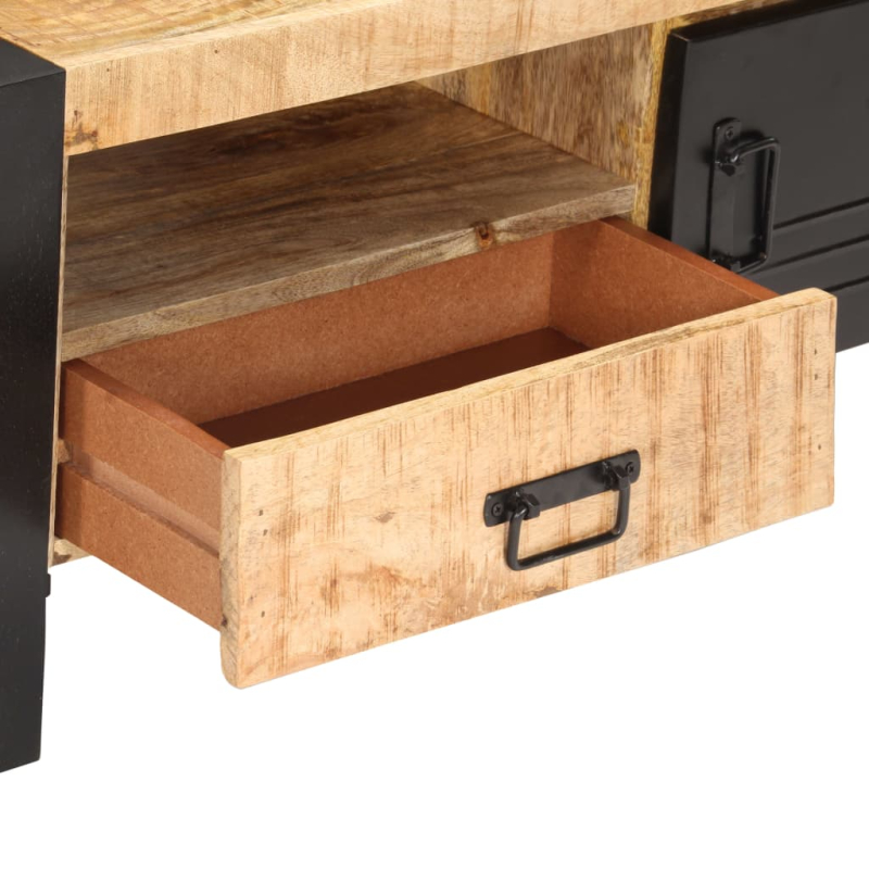 Couchtisch 100x50x40 cm Raues Mangoholz