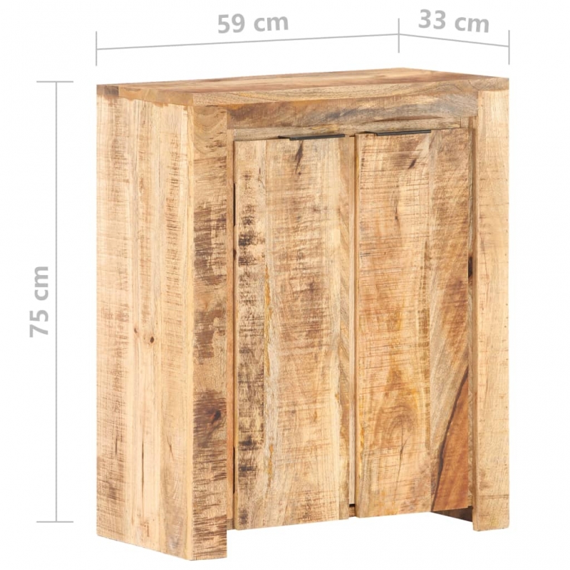 Sideboard 59x33x75 cm Raues Mangoholz