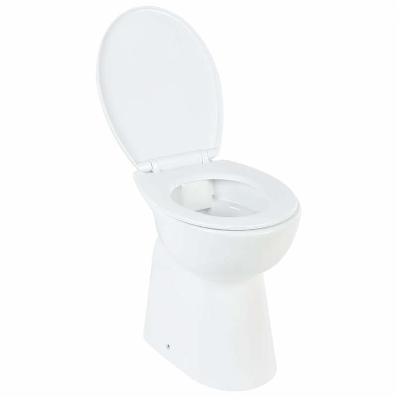 Hohe Spülrandlose Toilette Soft-Close 7 cm Erhöhte Höhe Keramik
