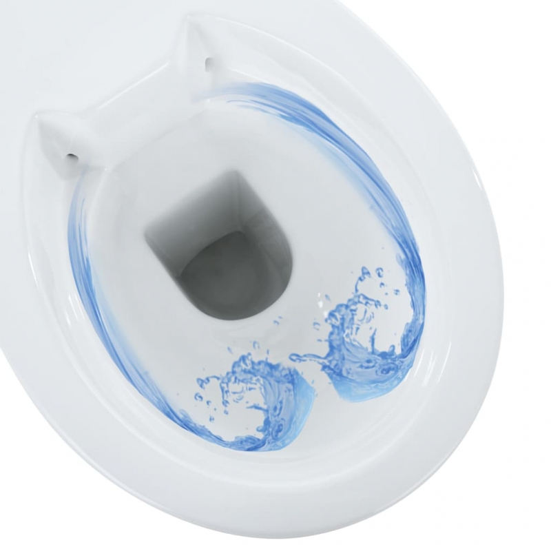 Hohe Spülrandlose Toilette Soft-Close 7 cm Erhöhte Höhe Keramik