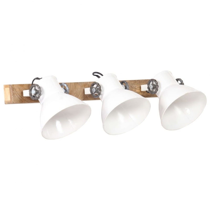 Wandlampe Industriestil Weiß 65x25 cm E27