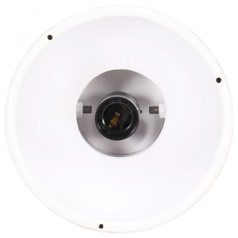 Hängelampe Industriestil 25 W Weiß Rund 19 cm E27