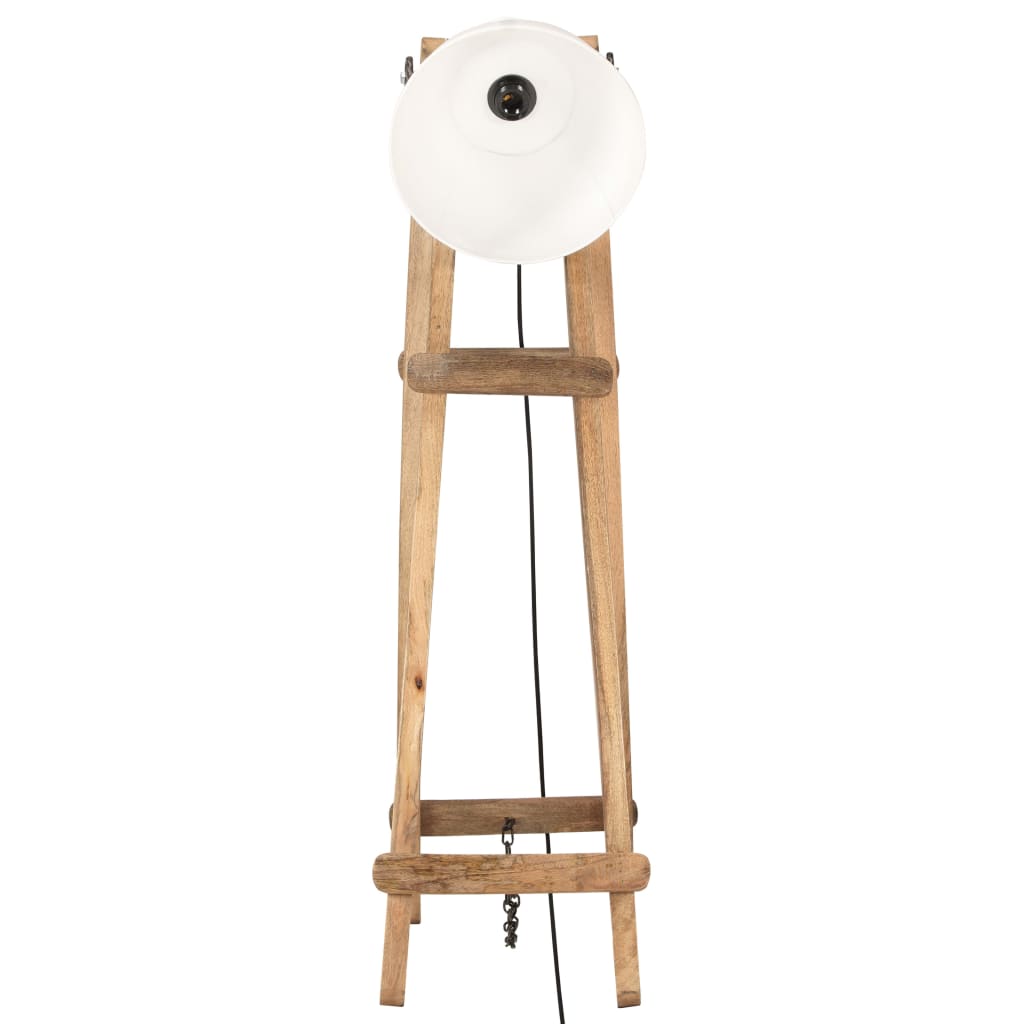 Stehlampen 3 Stk. Weiß E27 Mango Massivholz