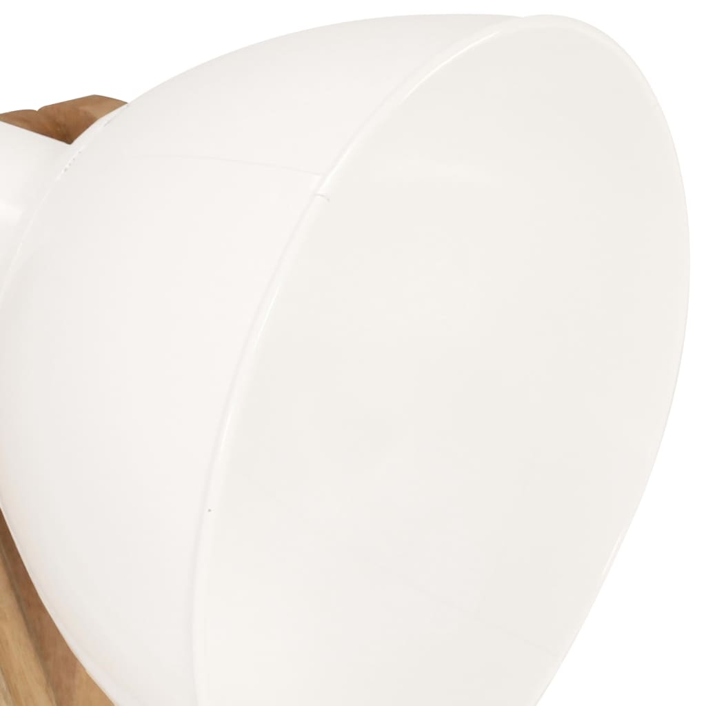 Stehlampen 3 Stk. Weiß E27 Mango Massivholz