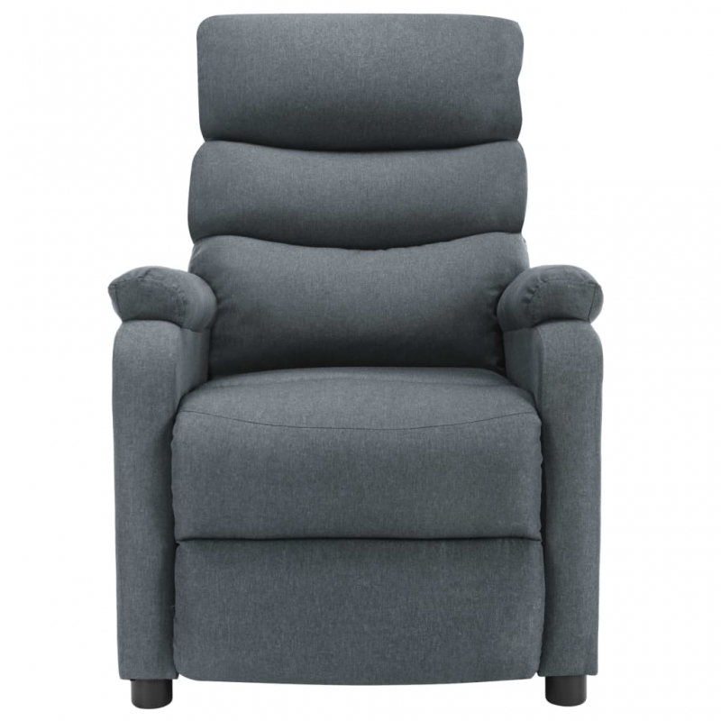 Massagesessel Hellgrau Stoff