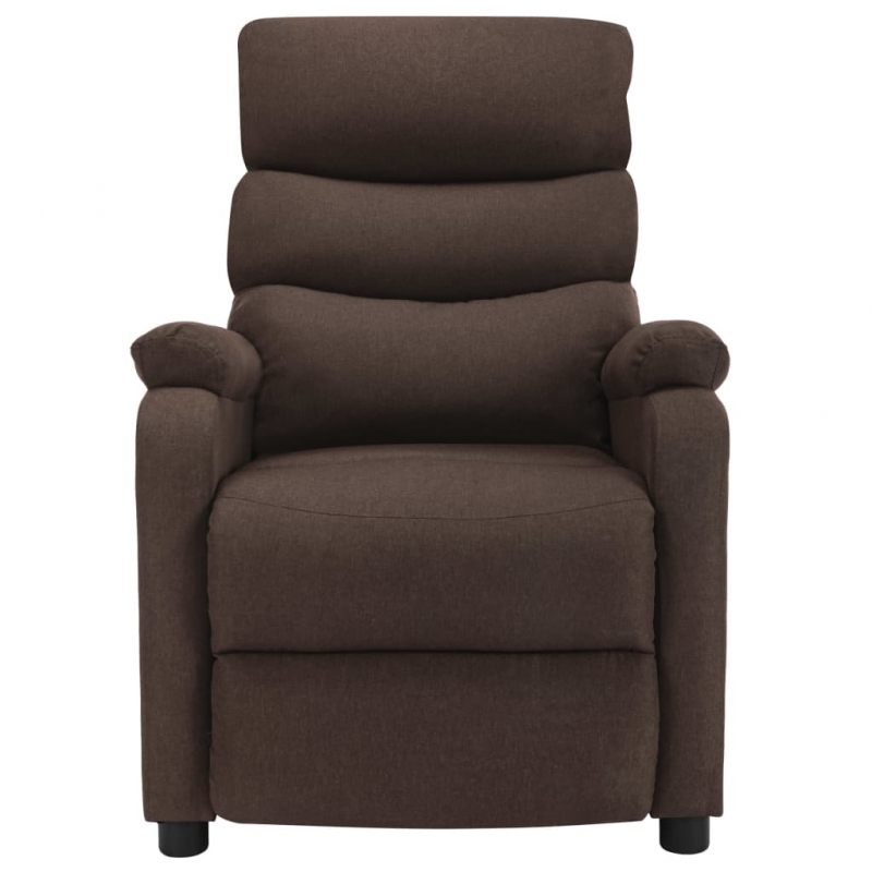 Massagesessel Braun Stoff