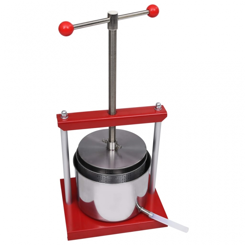 Obst- und Weinpresse Edelstahl 6 L