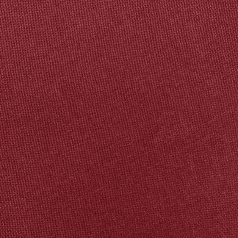 Sessel mit Fußhocker Weinrot Stoff