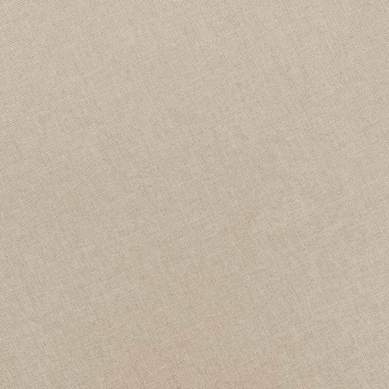Sessel mit Fußhocker Creme Stoff