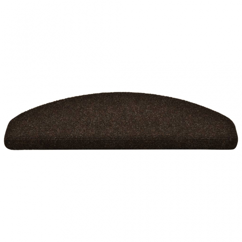Treppenmatten Selbstklebend 15 Stk. Braun 65x21x4cm Nadelvlies