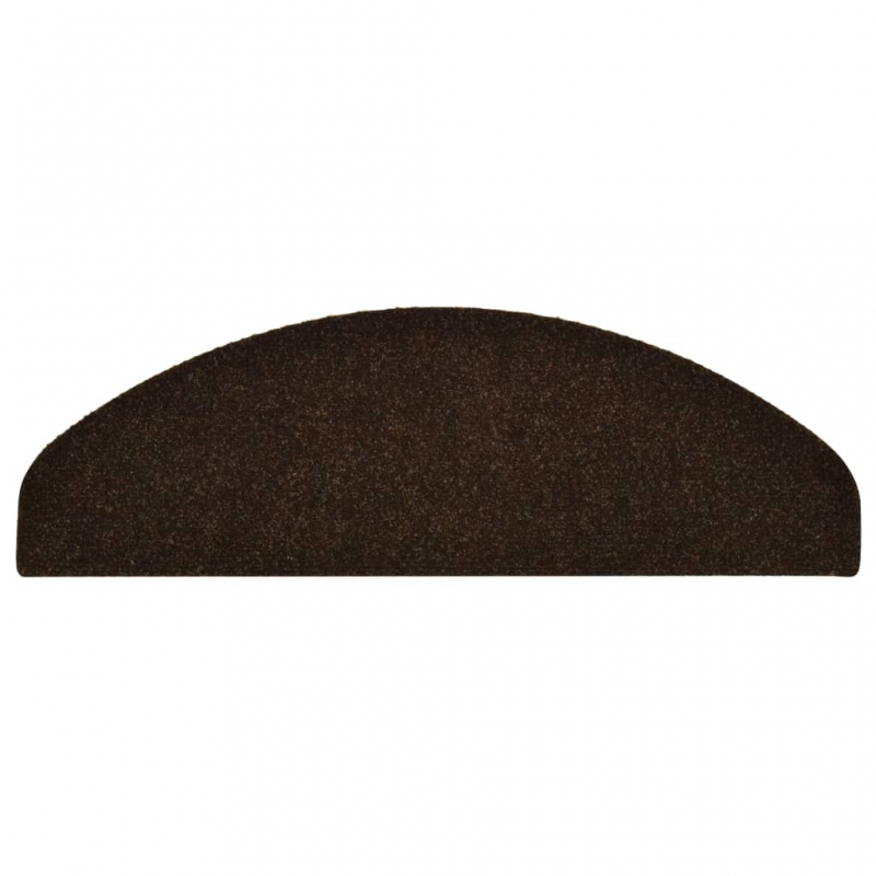 Treppenmatten Selbstklebend 15 Stk. Braun 65x21x4cm Nadelvlies