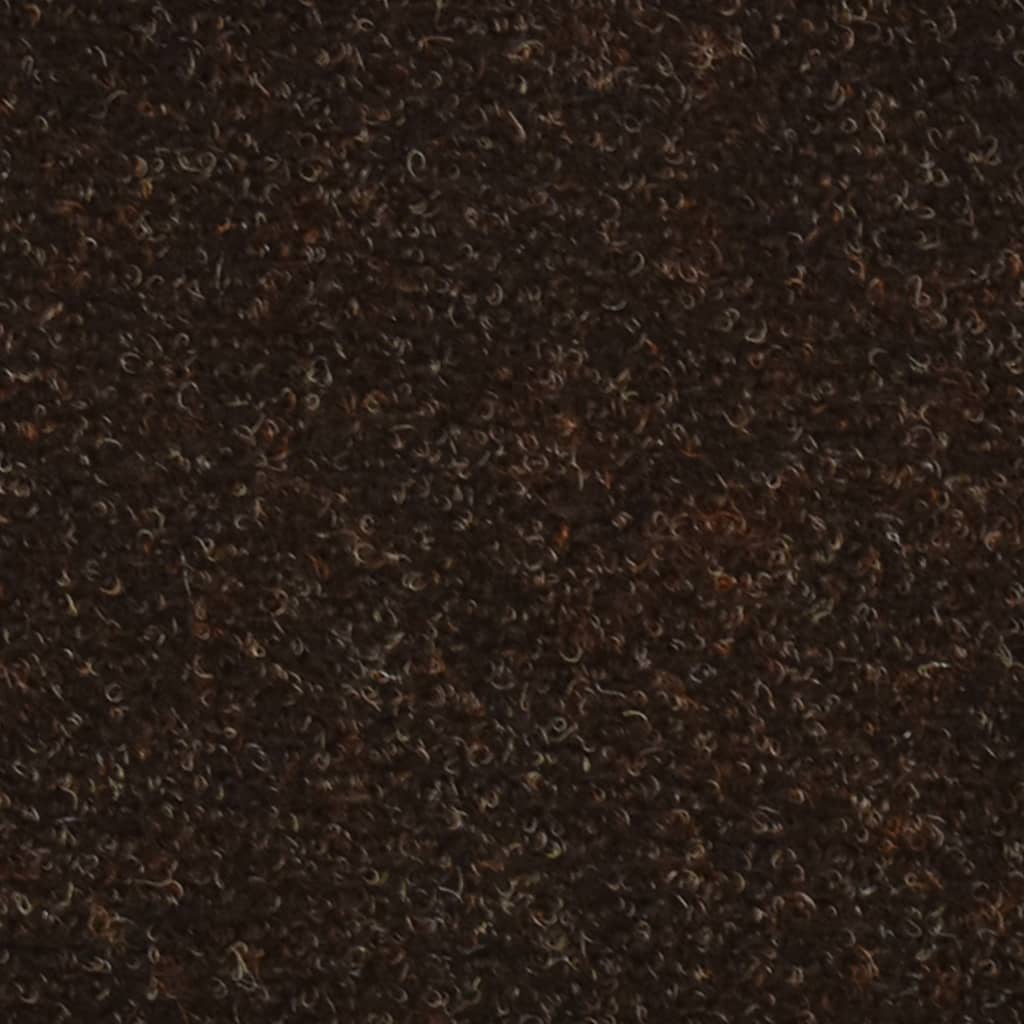 Treppenmatten Selbstklebend 15 Stk. Braun 65x21x4cm Nadelvlies