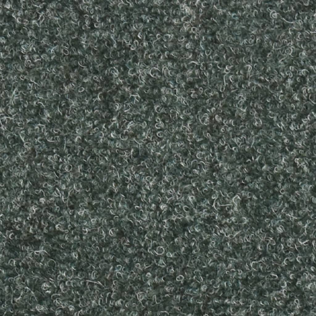 Selbstklebende Treppenmatten 15 Stk. Grün 56x17x3cm Nadelvlies