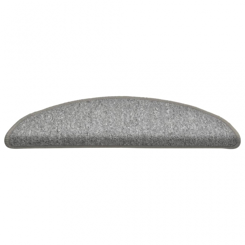 Treppenmatten 15 Stk. Hellgrau 56x17x3 cm