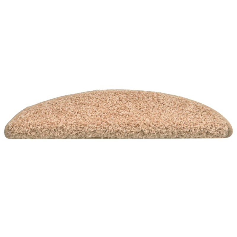 Treppenmatten 15 Stk. Golden 56x17x3 cm