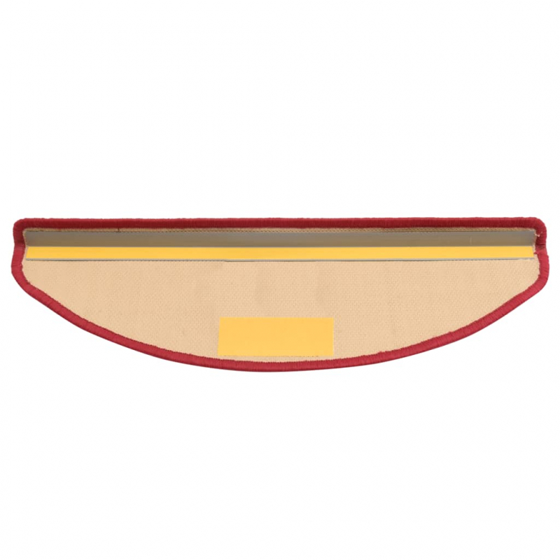 Treppenmatten Selbstklebend 15 Stk. Rot 65x21x4 cm